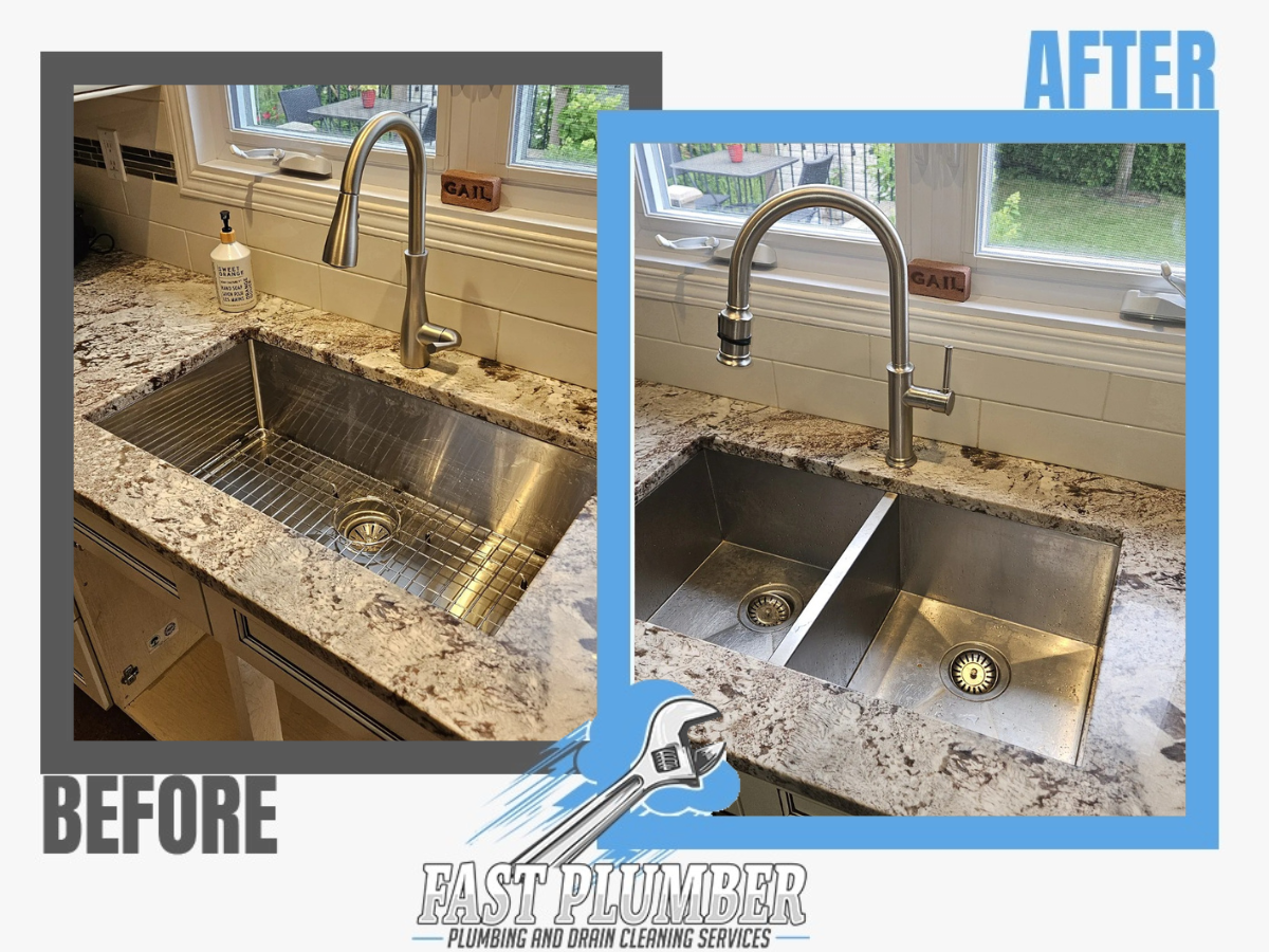 Kitchen faucet replacement in Old Barrhaven Ottawa
